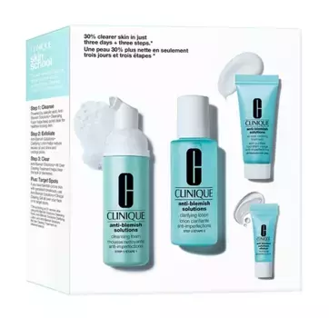 Трехэтапный уход за прыщавой кожей Anti-Blemish Acne Solutions Steps Clinique, 1 UD
