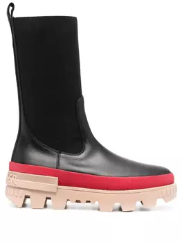 Трехцветные ботинки Moncler, черный