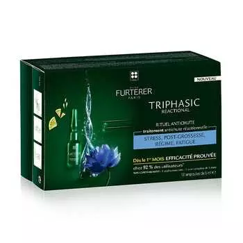 Трехфазное реакционное средство против выпадения волос 12 шт Ren Furterer
