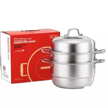 Трехслойная пароварка Unbrand, стальной