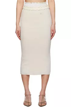 Трехслойная юбка миди Jil Sander, мультиколор