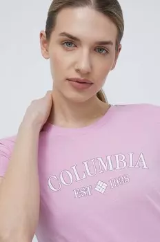 Трек футболка Columbia, розовый