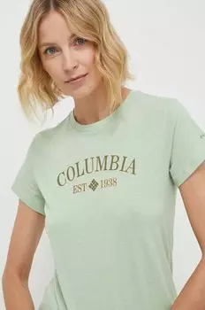 Трек футболка Columbia, зеленый