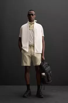 Трекинг грузов шорты-бермуды ZARA, песочный
