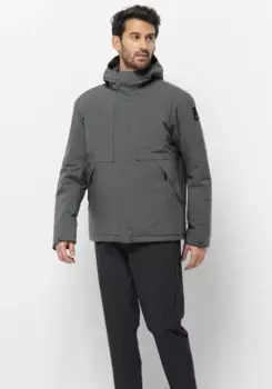 Трекинговая куртка Jack Wolfskin "WANDERMOOD JKT M", с капюшоном, зеленый