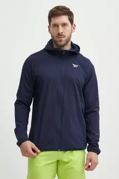 Трекинговая куртка Reebok Identity Training, темно-синий