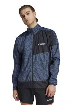 Трекинговая куртка с сетчатыми вставками Adidas Performance, черный