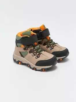 Трекинговые ботинки для мальчика с цветными блоками на липучке и молнии LCW STEPS