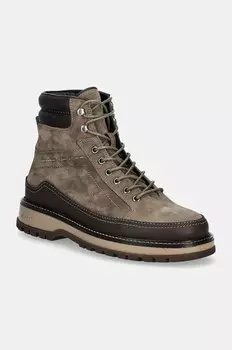 Трекинговые ботинки из замши Gant Clafton, зеленый