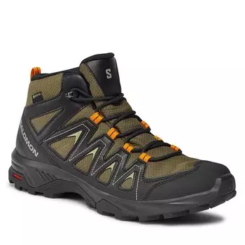 Трекинговые ботинки Salomon XBraze Mid, зеленый