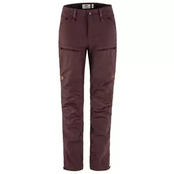 Трекинговые брюки Fjllrven Women's Keb Agile Trousers, цвет Port