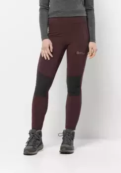 Трекинговые брюки Jack Wolfskin "KAMMWEG TIGHTS W", бордовый