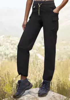 Трекинговые брюки LASCANA ACTIVE "Cargo Pants", без застежки, черный