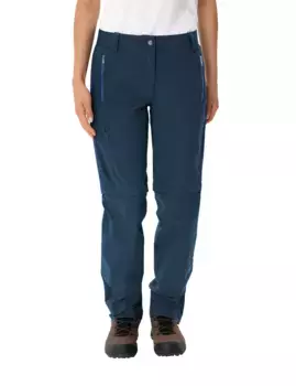 Трекинговые брюки VAUDE "ЖЕНСКИЕ БРЮКИ FARLEY STRETCH ZO T-ZIP PANTS II", цвет Dark Sea