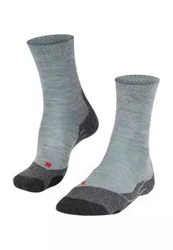 Трекинговые носки TK2, из натуральной шерсти, женские FALKE, цвет Grau Blau