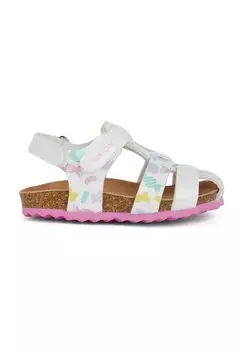 Трекинговые сандалии Geox, цвет white multicolor
