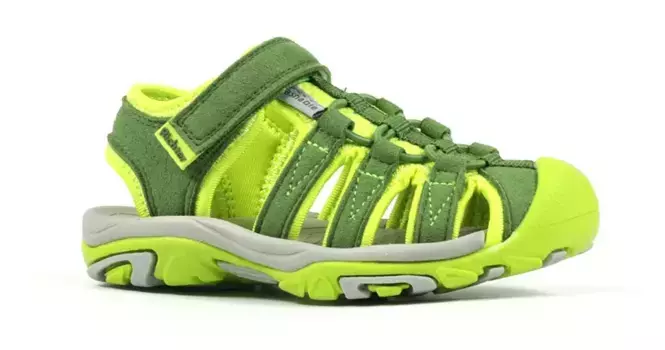 Трекинговые сандалии Richter "Boulder", на застежке-липучке, зеленый