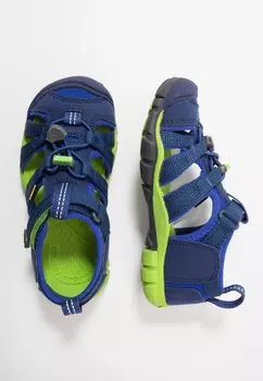 Трекинговые сандалии Seacamp Ii Cnx Keen, цвет blue depths/chartreuse