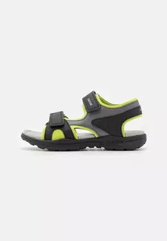 Трекинговые сандалии VANIETT BOY Geox, цвет black/lime