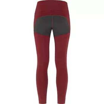 Трекинговые тайтсы Abisko Pro женские Fjallraven, цвет Pomegranate Red/Iron Grey