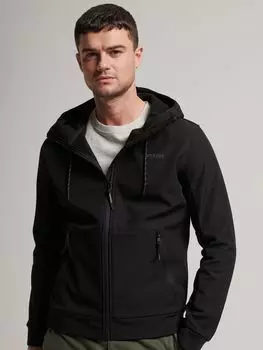 Треккерская куртка в рубчик Superdry Code Tech, черная