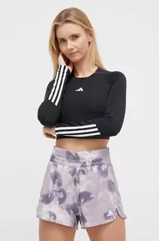 Треккинговая футболка с длинными рукавами Hyperglam adidas Performance, черный
