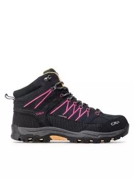 Треккинговая обувь CMP Botas de trekking Kids Rigel Mid Trekking Shoes Wp, черный