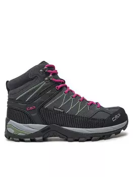 Треккинговая обувь CMP de trekking Rigel Mid Wmn Trekking Shoes Wp 3Q12946 Gris, розовый/серый
