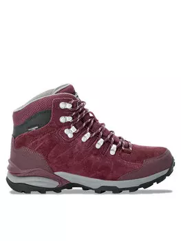 Треккинговая обувь Jack Wolfskin Botas de trekking Refugio Texapore Mid W, вишневый/бордовый