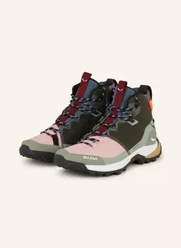 Треккинговая обувь puez mid powertex SALEWA, цвет KHAKI/OLIV/ROSA