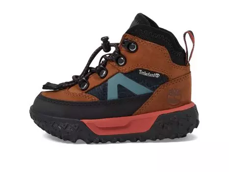 Треккинговая обувь Timberland Kids GreenStride Motion 6" Mid Fabric/Leather Waterproof (Toddler/Little Kid)