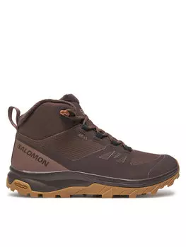 Треккинговые кроссовки Outsnap Climasalomon Waterproof L47685100 Salomon, коричневый