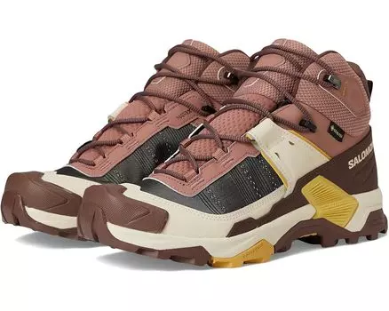 Треккинговые кроссовки Salomon X Ultra 5 Mid GTX, цвет Burlwood/French Roast/Rattan