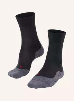 Треккинговые носки тк5 из шерсти мериноса FALKE, цвет 3180 ASPHALT MEL.