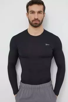 Треккинговый лонгслив Reebok, черный