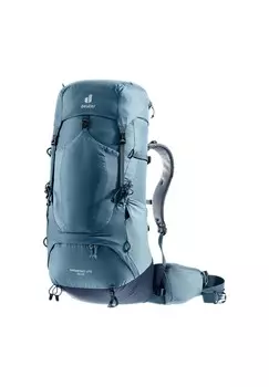 Треккинговый рюкзак Aircontact Lite 50 + 10 нагрудный ремень, компрессионные ремни, сетчатая спинка, регулируемое по высоте отделение в крышке для мужчин deuter, цвет Atlantic-Ink