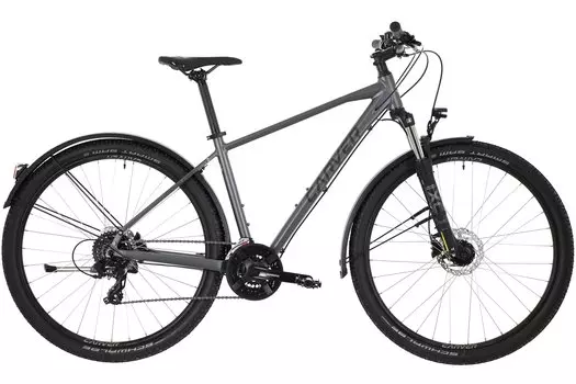 Треккинговый велосипед Carver Strict 120 Street - 29 дюймов - Diamant - 2024, цвет Grau|anthracite/neon green