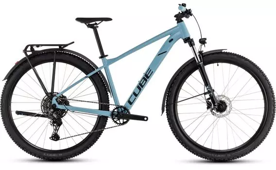 Треккинговый велосипед Cube Aim Race Allroad - 29 дюймов - Diamant - 2025, цвет Blau|tealgreynblack