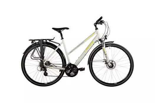 Треккинговый велосипед Lakes Free 110 - 28 дюймов - Damen Sport - 2024, цвет Grau|telegrey greenishyellow grey