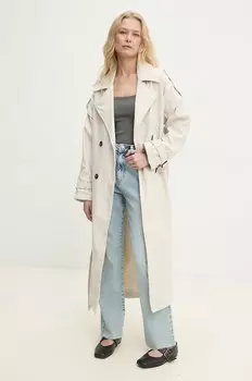 Тренч Answear.Lab, бежевый
