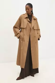 Тренч Answear Lab, коричневый