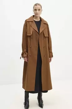 Тренч Answear Lab, коричневый