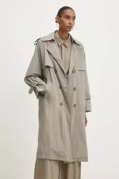 Тренч Answear Lab, зеленый