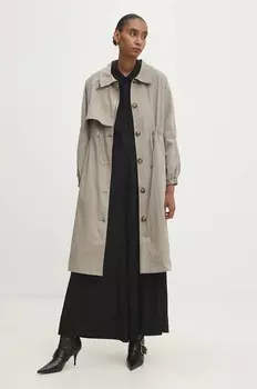 Тренч Answear Lab, зеленый