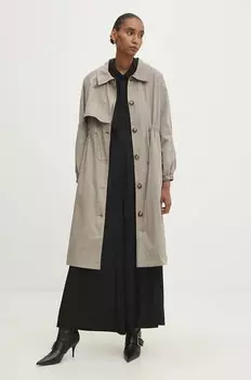 Тренч Answear Lab, зеленый