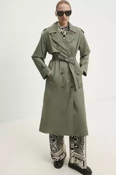 Тренч Answear Lab, зеленый