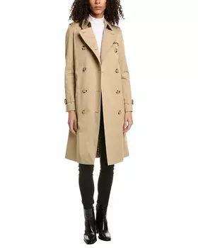 Тренч Burberry Kensington, коричневый