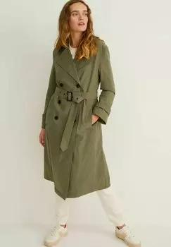 Тренч C&amp;A, зеленый