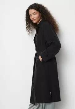 Тренч CAR FLUENT WITH BELT SHAPE FLAPS ON SLEEVE Marc O'Polo, черный
