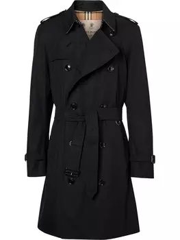 Тренч Chelsea Heritage длины миди Burberry, черный